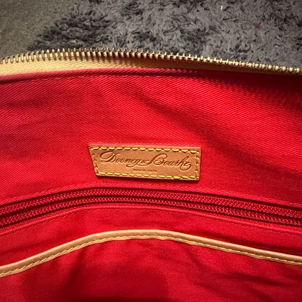 Dooney & Bourke Croc Embossed Satchel with Dust bag - Picture 6 of 7